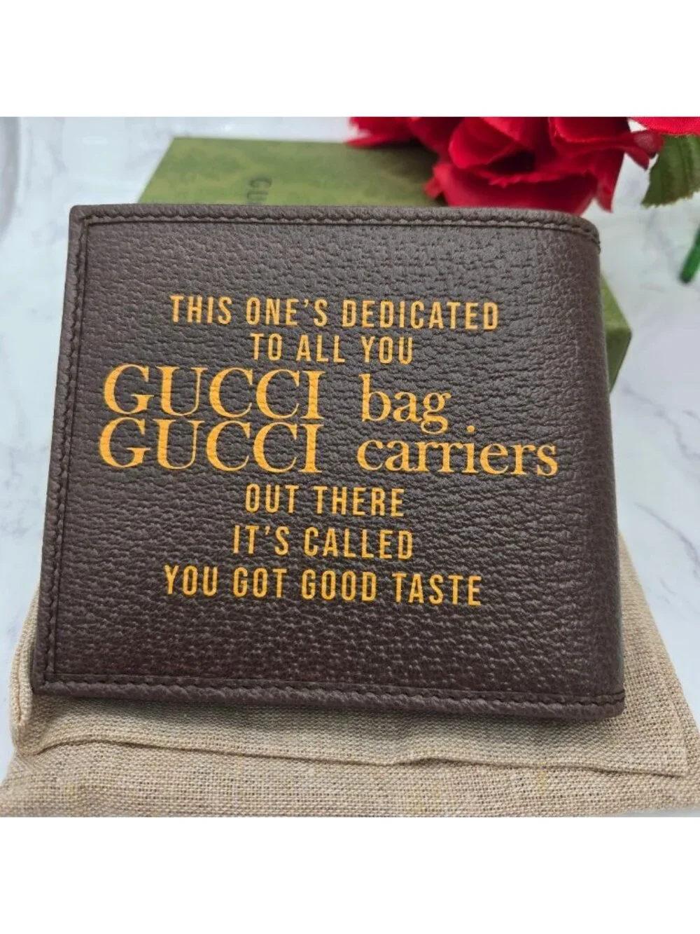 Gucci Bifold Wallet Anniversary Brown